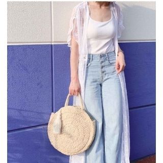 ザラ(ZARA)のZARA 夏 透け感 ロングカーディガン(カーディガン)