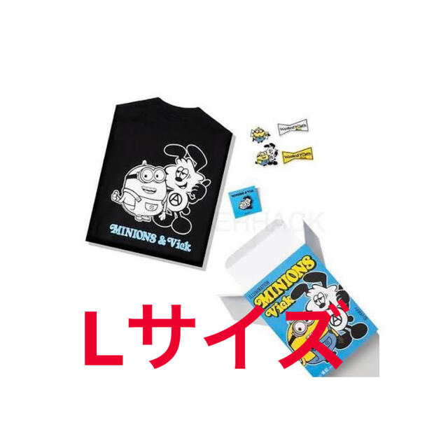 verdy minions usj ボックス　tシャツ　 Lサイズ　ユニバ