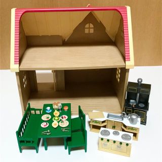 エポック(EPOCH)のシルバニアファミリー きいちご林のお家　赤い屋根　家　ハウス 小物(ぬいぐるみ)