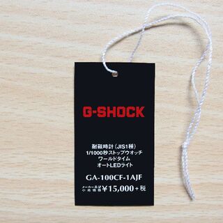 G-SHOCK - 【送料無料】タグ アナログ デジタル GA-100CF-1AJF