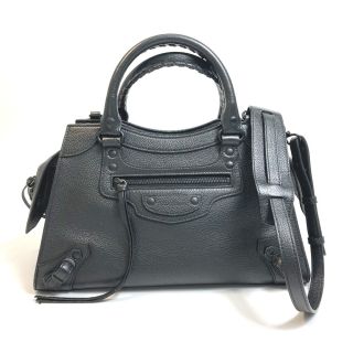 バレンシアガ(Balenciaga)のバレンシアガ 638521 ネオ クラシック シティ 2WAY ショルダーバッグ ハンドバッグ カーフスキン ブラック(ハンドバッグ)