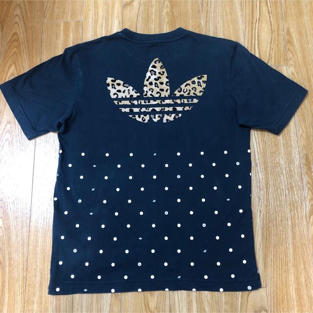 adidas(アディダス)のヒョウ柄 プリント　アディダス 半袖Tシャツ ロゴ刺繍 ドット　adidas レディースのトップス(Tシャツ(半袖/袖なし))の商品写真