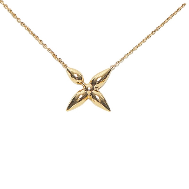 美品 ルイ ヴィトン コリエ ルイゼット ネックレス M00365 メッキ