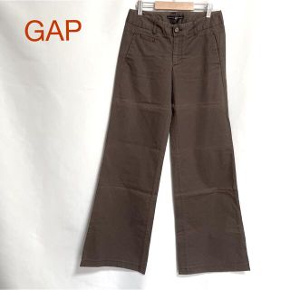 ギャップ(GAP)のGAP ギャップ  ワイドパンツ　カジュアルパンツ　ストライプ　ブラウン(カジュアルパンツ)