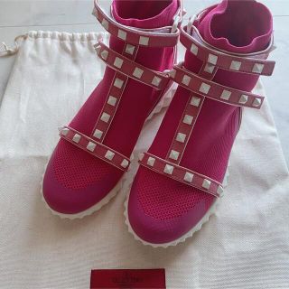 valentino garavani - VALENTINO ロックスタッズ ストレッチスニーカー