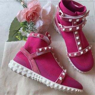 商品の通販サイト VALENTINO ロックスタッズ ストレッチスニーカー www