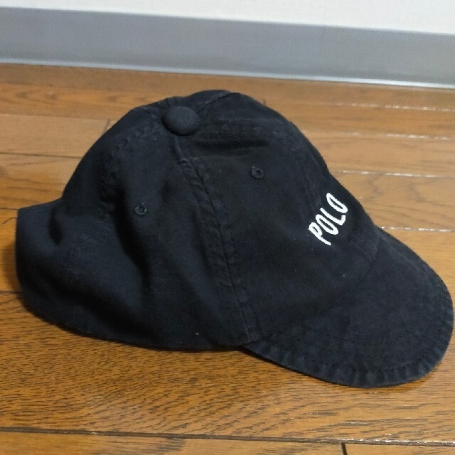 POLO RALPH LAUREN(ポロラルフローレン)のPOLO　ベビー　帽子　キャップ　ブラック　48~50cm キッズ/ベビー/マタニティのこども用ファッション小物(帽子)の商品写真