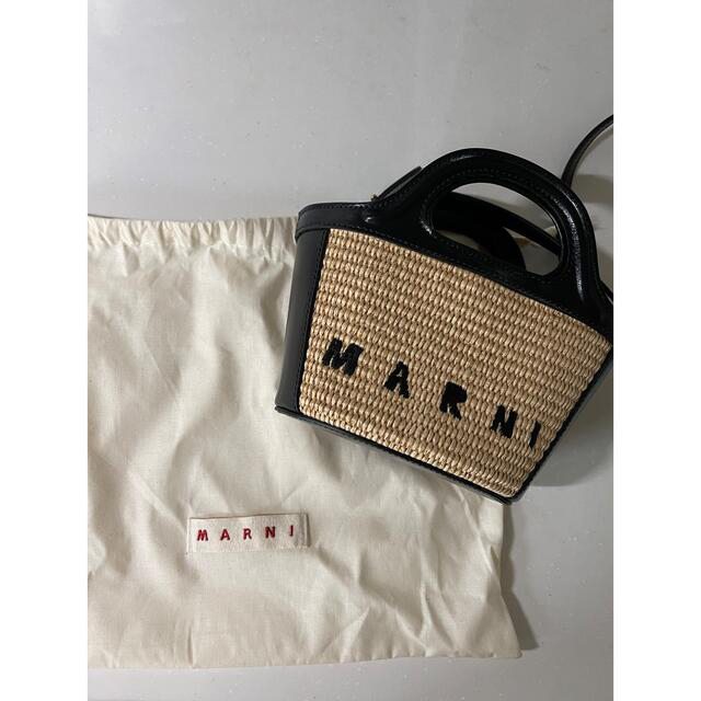 たの様専用 マルニ marni マイクロ ミニ かご ラフィア バッグ-