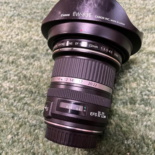 Canon(キヤノン)のCanon EF-S 10-22mm F/3.5-4.5 USM 広角　レンズ スマホ/家電/カメラのカメラ(レンズ(ズーム))の商品写真