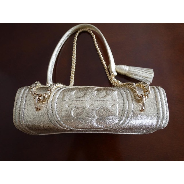 美品!正規品 TORY BURCH チェーンショルダーバッグ スパークゴールド