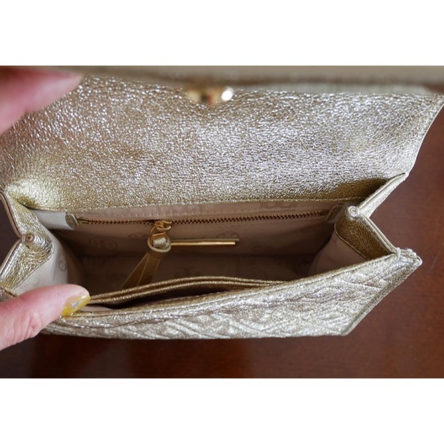 美品!正規品 TORY BURCH チェーンショルダーバッグ スパークゴールド