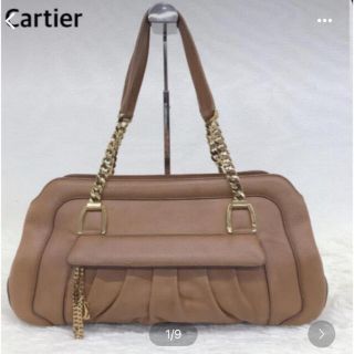 カルティエ(Cartier)の※パンダ様専用※カルティエ ショルダーバッグ ラドーニャ ブラウン レザー(ショルダーバッグ)