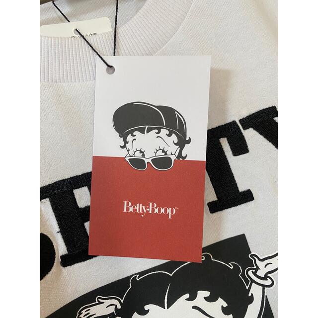 【新品・未使用】 BettyBoop Tシャツ M 白 レディースのトップス(Tシャツ(半袖/袖なし))の商品写真