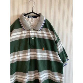 ポロラルフローレン(POLO RALPH LAUREN)のラルフローレン ポロシャツ ボーダー　古着　ユーズド  ビンテージ　ヴィンテージ(ポロシャツ)