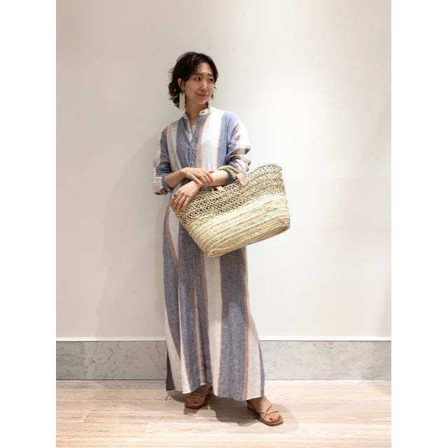 GALERIE VIE 新品リネンバンドカラーシャツワンピース ギャルリー
