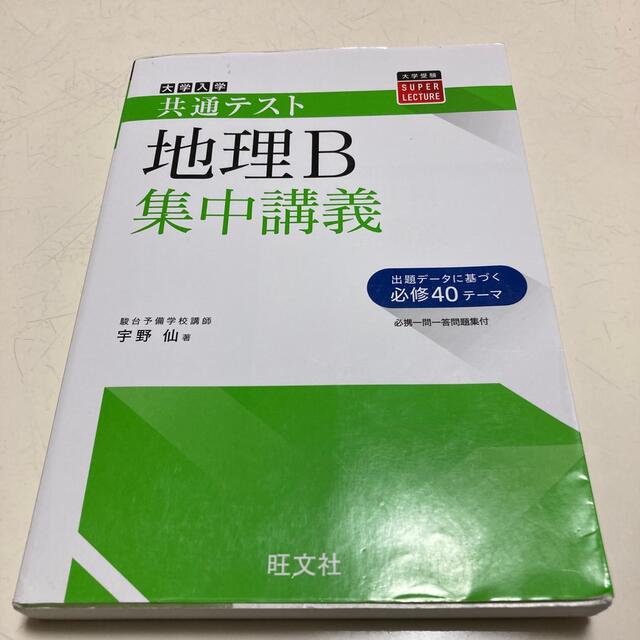 大学入試共通テスト地理Ｂ集中講義 エンタメ/ホビーの本(語学/参考書)の商品写真