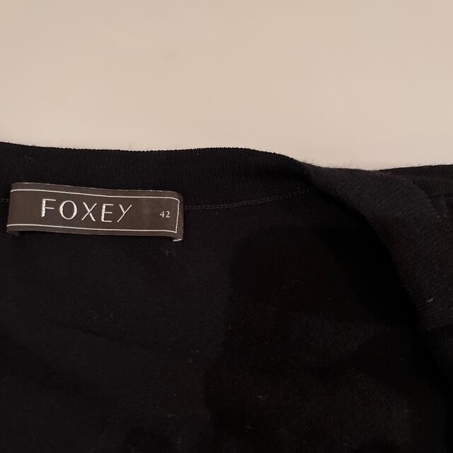 FOXEY(フォクシー)のフォクシーカーディガン黒42 レディースのトップス(カーディガン)の商品写真