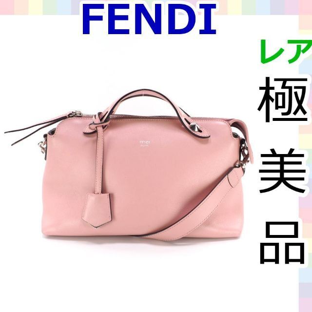 フェンディ バイザウェイ FFロゴ バーガンディ 美品-