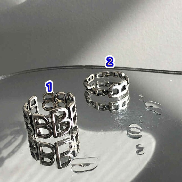 dholic(ディーホリック)の韓国風　指輪　リング　シルバー レディースのアクセサリー(リング(指輪))の商品写真