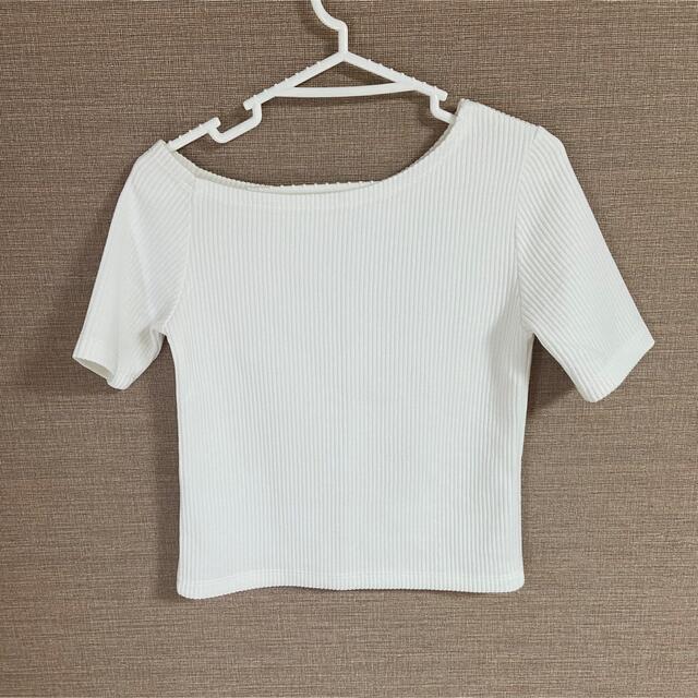 titivate(ティティベイト)のTシャツ　トップス　白 レディースのトップス(カットソー(半袖/袖なし))の商品写真