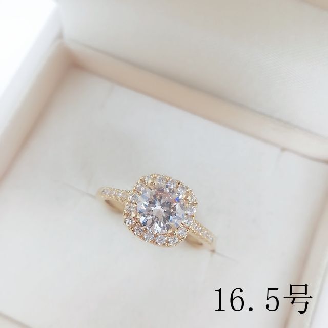 tt16058閉店セール16.5号リング本物そっくり高級模造ダイヤモンドリング レディースのアクセサリー(リング(指輪))の商品写真