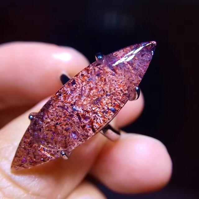 ⭐︎【天然】ストロベリークォーツ  リング s925 31.5x10.1mm