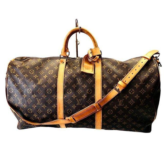 【美品】Louis Vuitton モノグラム キーポル バンドリエール60