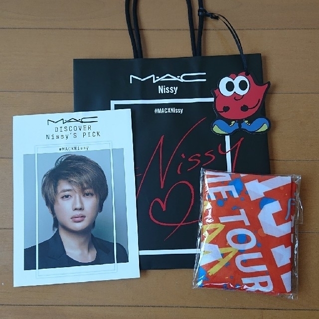 MAC(マック)のNissy × MAC コラボショッパー & フラッツ 橙 セット レディースのバッグ(ショップ袋)の商品写真