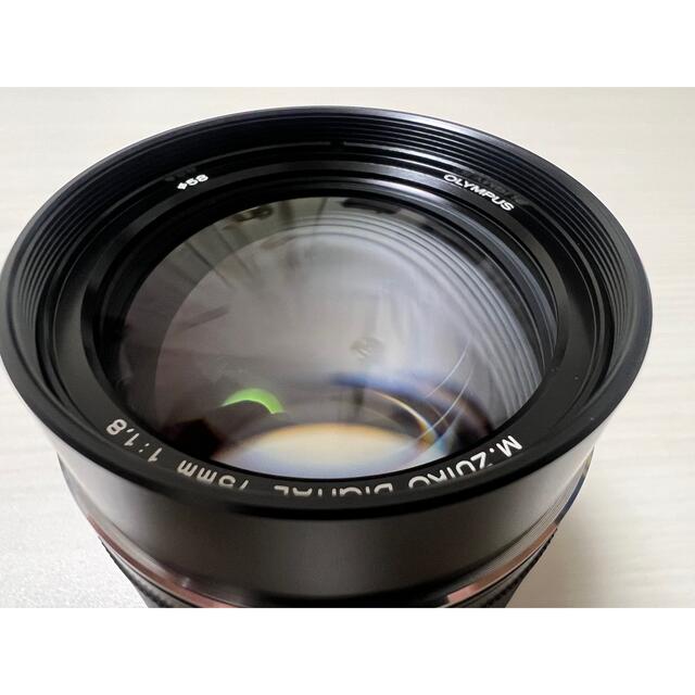 極上品 M.ZUIKO DIGITAL ED 75mm F1.8 レンズフード付