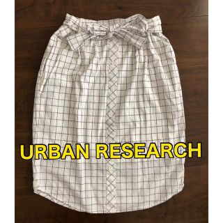 アーバンリサーチ(URBAN RESEARCH)のアーバンリサーチ　ギンガムチェックスカート　ひざ丈スカート　タイトスカート(ひざ丈スカート)