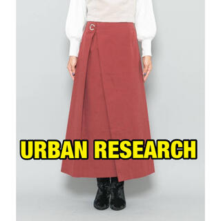 アーバンリサーチ(URBAN RESEARCH)のアーバンリサーチ　スカート　マキシ丈　赤 ロングスカート(ロングスカート)