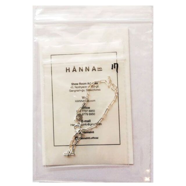 BTS V テテ着用 HANNA543 スモールチェーンシルバーブレスレット