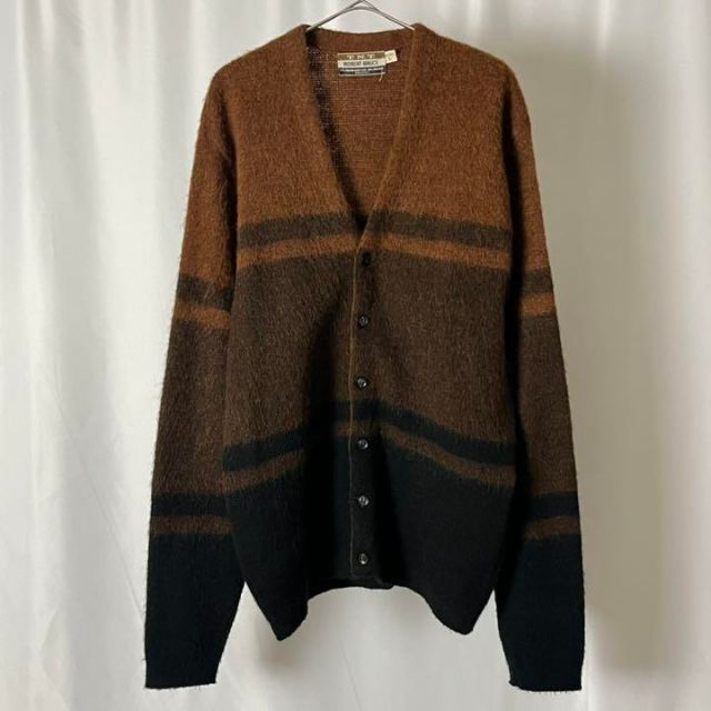 Saga Knit ハンドニット コンチョボタン ノルディック ウールニットカーディガン ノルウェー製 メンズM /eaa285808