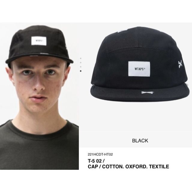 BLACK 22SS WTAPS T-5 02 / CAP / COTTON.帽子