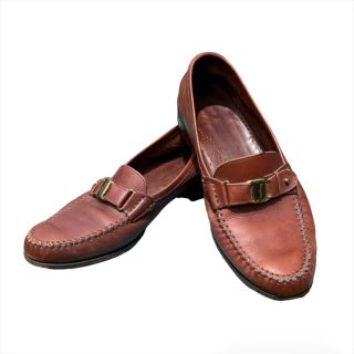 サルヴァトーレフェラガモ(Salvatore Ferragamo)の【Salvatore Ferragamo】希少　ローファー　USED 茶色　レア(ドレス/ビジネス)