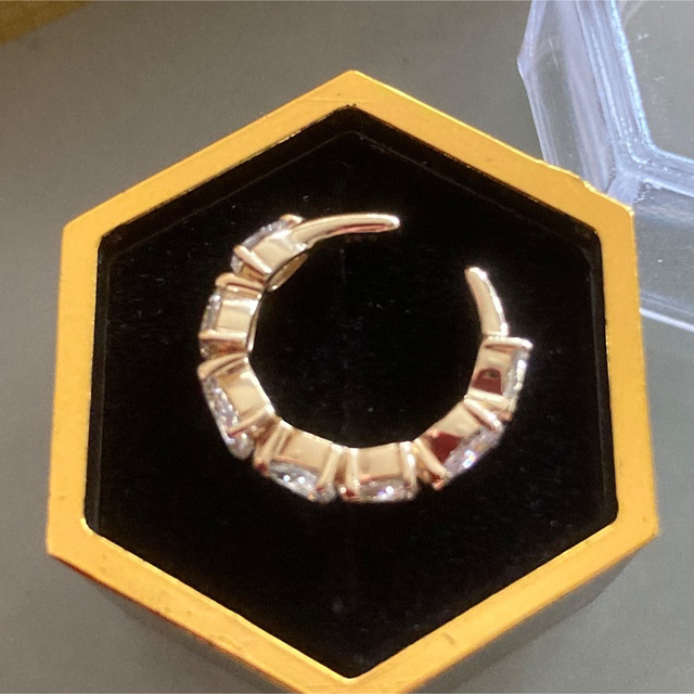 K18ペアシェイプダイヤ イヤーカフ 0.57ct ダイヤモンドイヤカフ 6