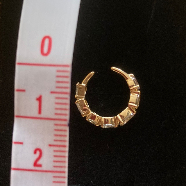 K18ペアシェイプダイヤ イヤーカフ 0.57ct ダイヤモンドイヤカフ 7