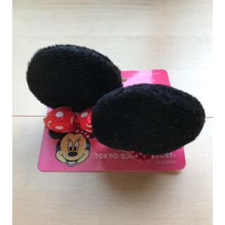 ディズニー(Disney)のDisney  ミニー　耳　ヘアピン(キャラクターグッズ)