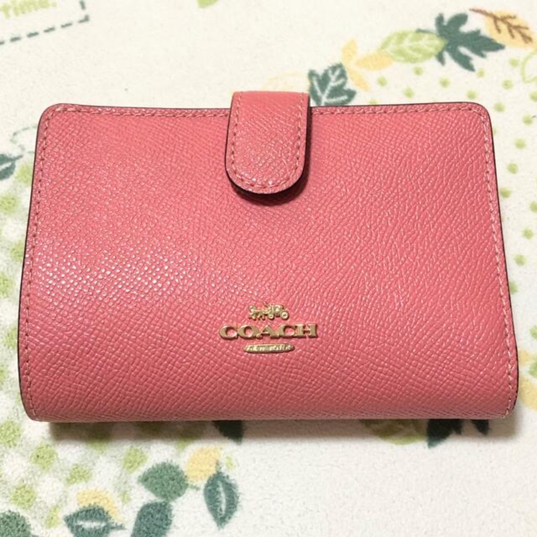 COACH(コーチ)の【値下げ】COACH コーチ 二つ折り財布 レディースのファッション小物(財布)の商品写真