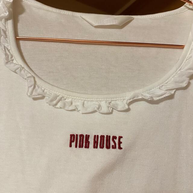 PINK HOUSE(ピンクハウス)のピンクハウス　カットソー レディースのトップス(Tシャツ(半袖/袖なし))の商品写真