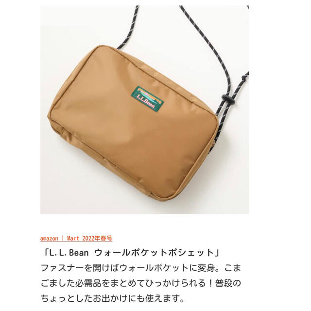 L.L.Bean(エルエルビーン)のL. L.Bean ウォールポケットポシェット レディースのバッグ(ショルダーバッグ)の商品写真