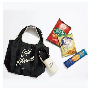 メゾンキツネ(MAISON KITSUNE')のメゾンキツネ　カフェキツネ　エコバッグ＆ドリンクホルダーセット(エコバッグ)