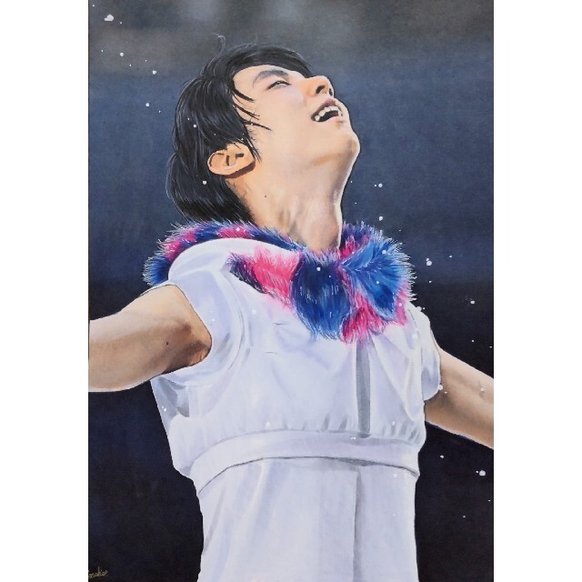 mumu様専用 羽生結弦 絵画 Fantasy on Ice2022 エンタメ/ホビーのタレントグッズ(スポーツ選手)の商品写真