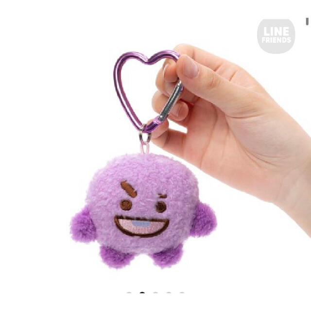 BT21(ビーティーイシビル)のBT21 パープルマスコット　SHOOKY ショッパー付 エンタメ/ホビーのおもちゃ/ぬいぐるみ(キャラクターグッズ)の商品写真