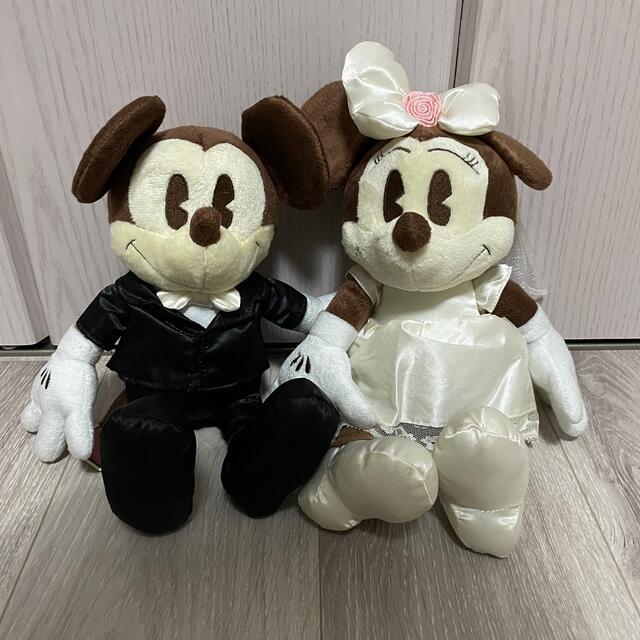 ミッキー&ミニー　ウェディング　ぬいぐるみ　セット