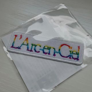 ラルクアンシエル(L'Arc～en～Ciel)のL'Arc-en-Ciel  ラルくじ  ワッペン  ロゴ　白(ミュージシャン)