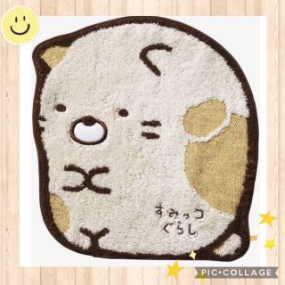 サンエックス(サンエックス)の【ハンカチ】すみっコぐらし ダイカット ねこ ミニタオル 新品(その他)