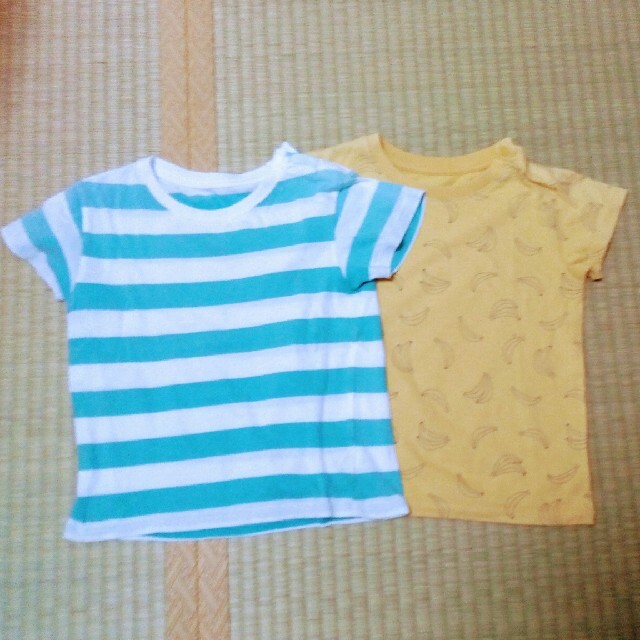 UNIQLO(ユニクロ)のユニクロ　Tシャツ　90　2着 キッズ/ベビー/マタニティのキッズ服男の子用(90cm~)(Tシャツ/カットソー)の商品写真