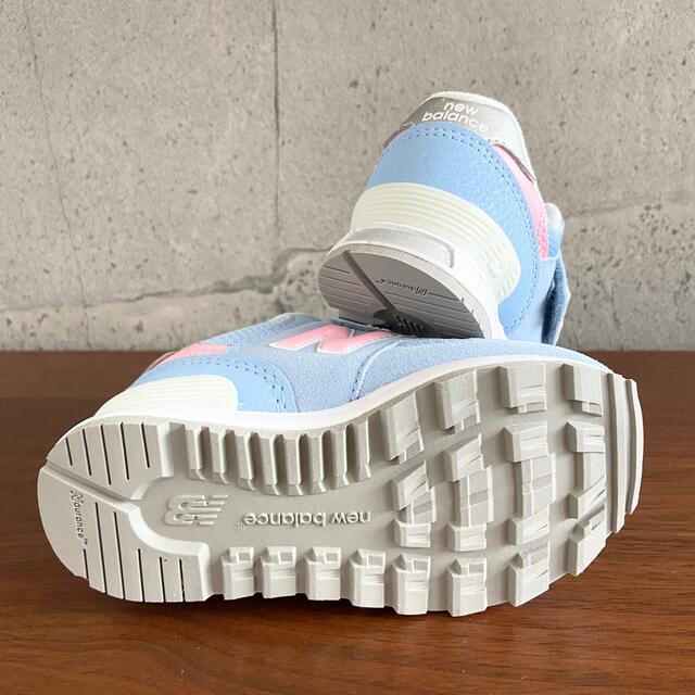New Balance - 【新品】14センチ サックス×ピンク New Balance - 【新品】14センチ サックス×ピンク