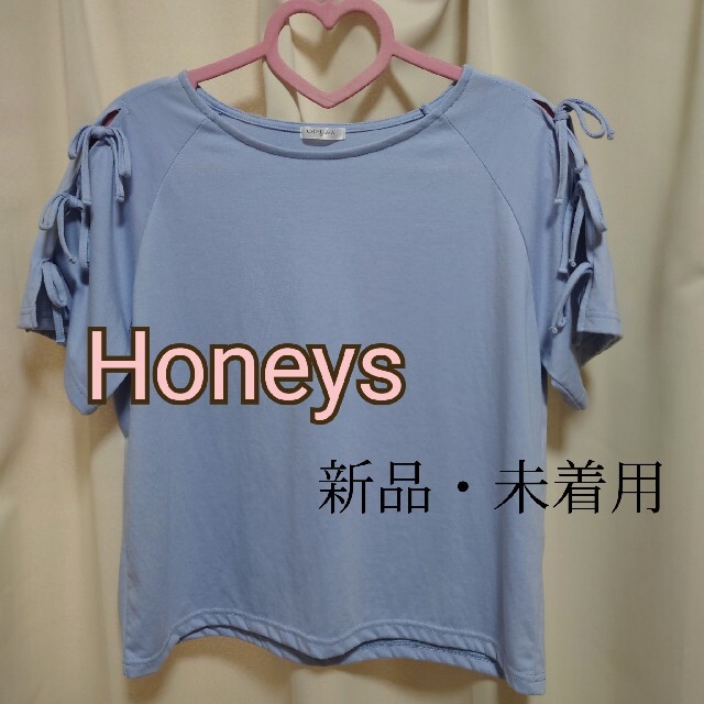 HONEYS(ハニーズ)のHoneys　ハニーズ　リボントップス レディースのトップス(カットソー(半袖/袖なし))の商品写真